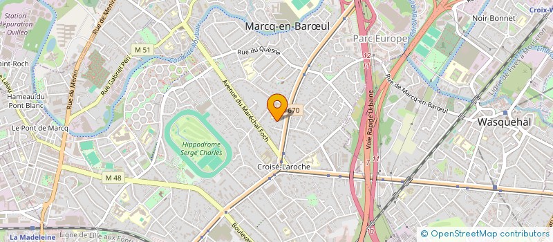 localisation de l'entreprise SCI LE 444 à MARCQ-EN-BARŒUL