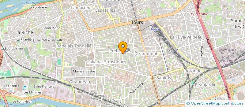 localisation de l'entreprise SCI LE 54EME RIF  TOURS