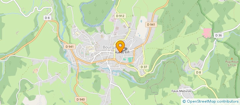 localisation de l'entreprise SCI LE 57 à BOURGANEUF