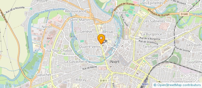 localisation de l'entreprise SCI LE 58  NIORT