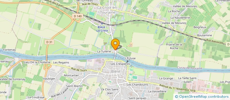 localisation de l'entreprise SCI LE 5D à LA CROIX-EN-TOURAINE