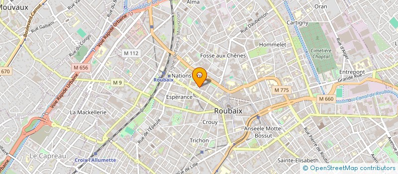 localisation de l'entreprise SCI LE 6  ROUBAIX