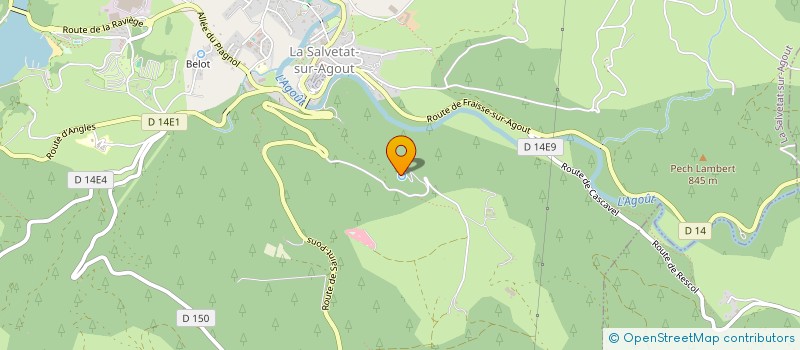 localisation de l'entreprise SCI LE 62 BIS  LA SALVETAT-SUR-AGOUT