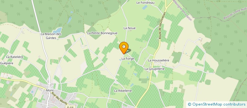 localisation de l'entreprise SCI LE 64  BELLEVIGNE-EN-LAYON