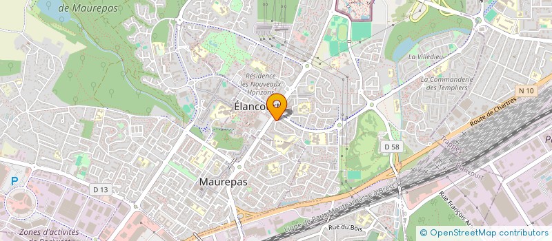 localisation de l'entreprise SCI LE  ELANCOURT