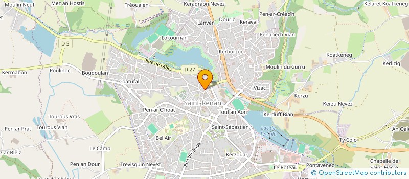 localisation de l'entreprise SCI LE 84 BIS  SAINT-RENAN