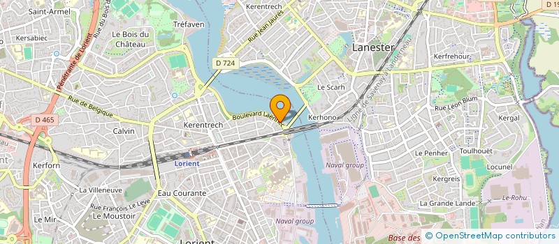 localisation de l'entreprise SCI LE 87  LORIENT