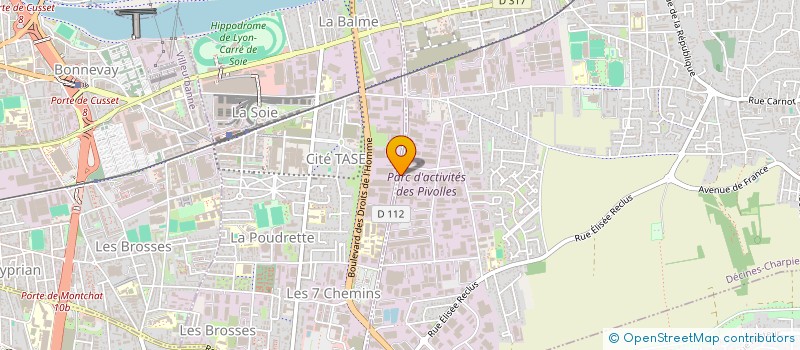 localisation de l'entreprise SCI LE 89  DECINES-CHARPIEU