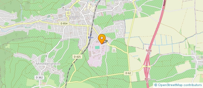 localisation de l'entreprise SCI LE 89  BARR