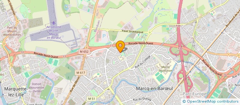 localisation de l'entreprise SCI LE AMADINES à MARCQ-EN-BARŒUL