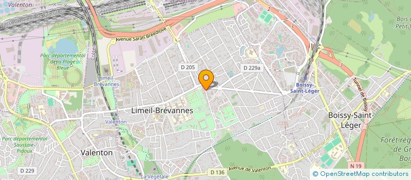 localisation de l'entreprise SCI LE BACCARA à LIMEIL-BREVANNES