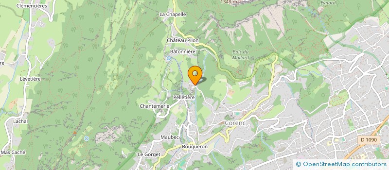 localisation de l'entreprise SCI LE BACON  CORENC