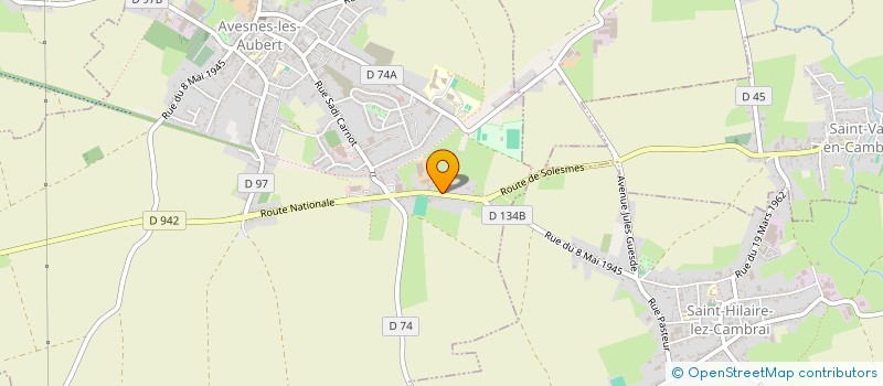 localisation de l'entreprise SCI LE BADINAGE  AVESNES-LES-AUBERT