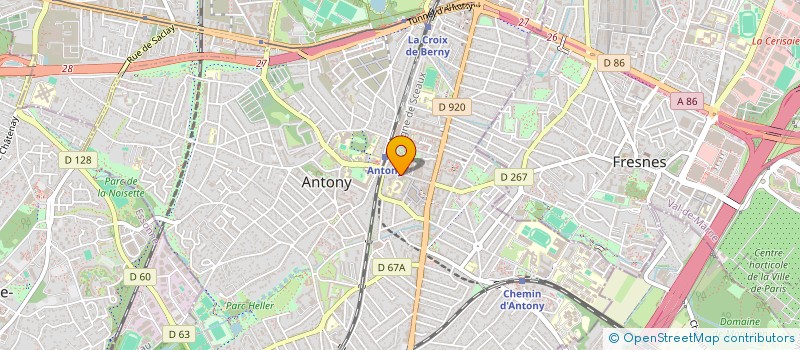 localisation de l'entreprise SCI LE BAHOU D ASTIER à ANTONY