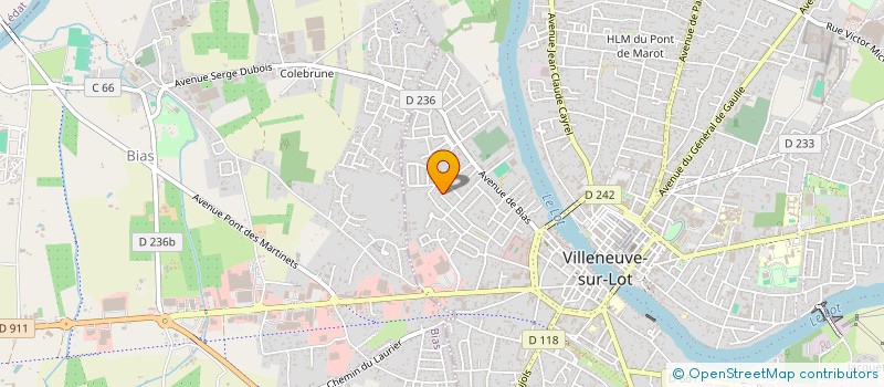 localisation de l'entreprise SCI LE BAIL FOGRET  VILLENEUVE-SUR-LOT