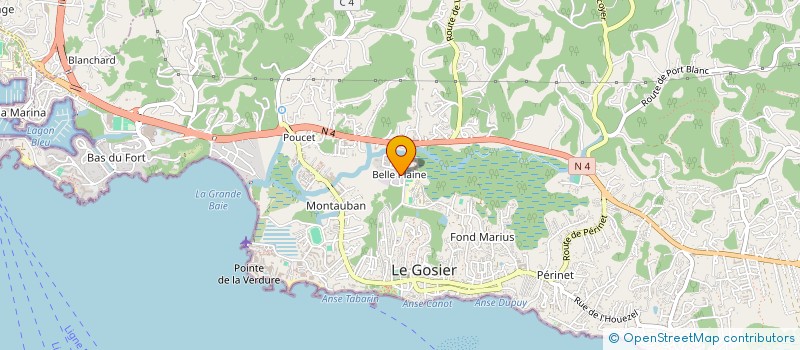 localisation de l'entreprise SCI LE BALISIER  LE GOSIER