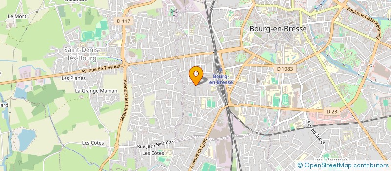 localisation de l'entreprise SCI LE BALISIER à BOURG-EN-BRESSE
