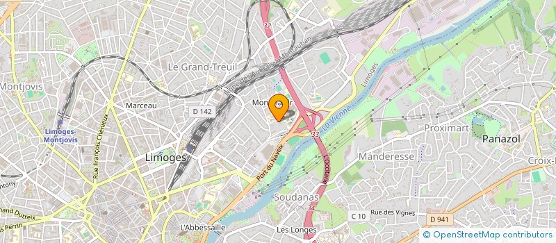 localisation de l'entreprise SCI LE BAMBOU à LIMOGES