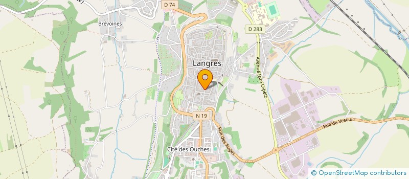 localisation de l'entreprise SCI LE BAMBOU ET L'OLIVIER  LANGRES