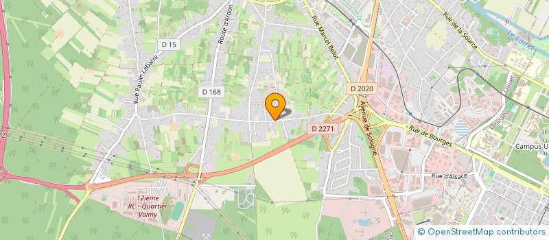 localisation de l'entreprise SCI LE BANC DE PIERRE à OLIVET