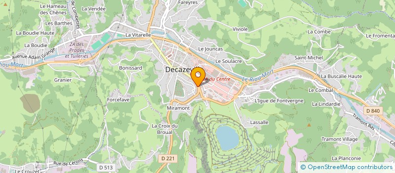 localisation de l'entreprise SCI LE BANEL  DECAZEVILLE