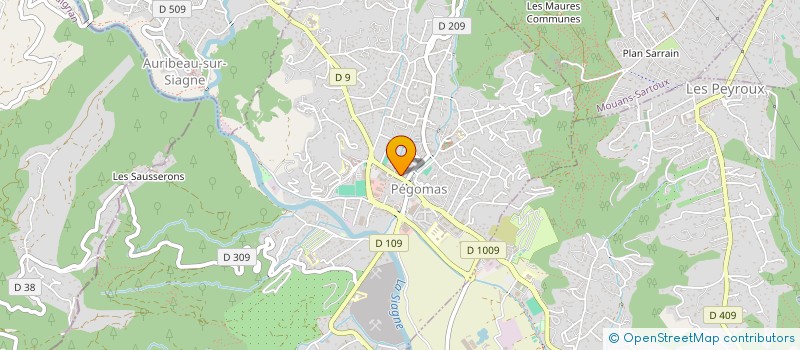 localisation de l'entreprise SCI LE BAOUSSET  PEGOMAS