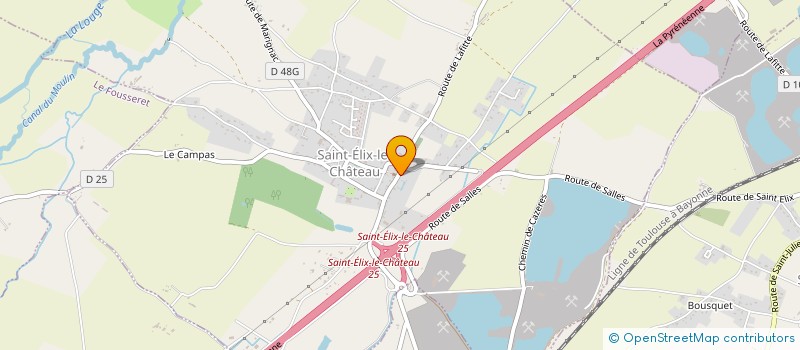 localisation de l'entreprise SCI LE BAQUE  SAINT-ELIX-LE-CHATEAU