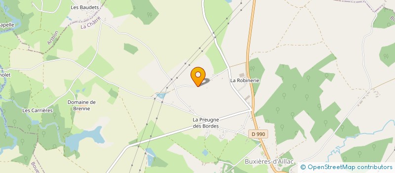 localisation de l'entreprise SCI LE BARACA à BUXIERES-D'AILLAC