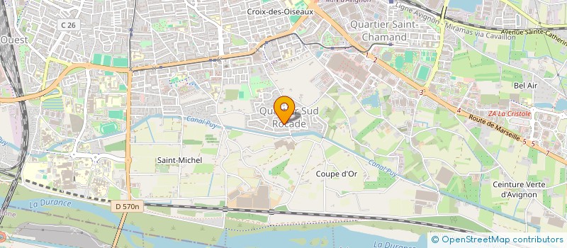 localisation de l'entreprise SCI LE BARBANIER  AVIGNON