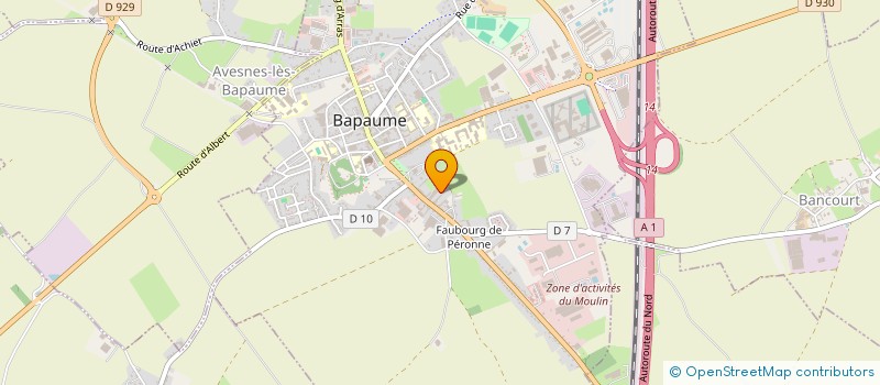localisation de l'entreprise SCI LE BARBAQUIN  BAPAUME