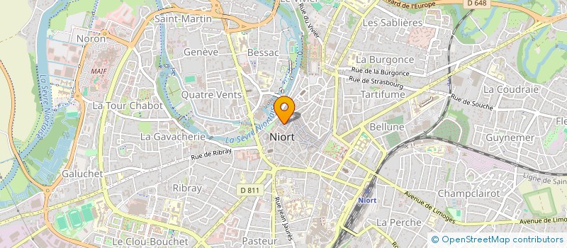 localisation de l'entreprise SCI LE BARDON  NIORT