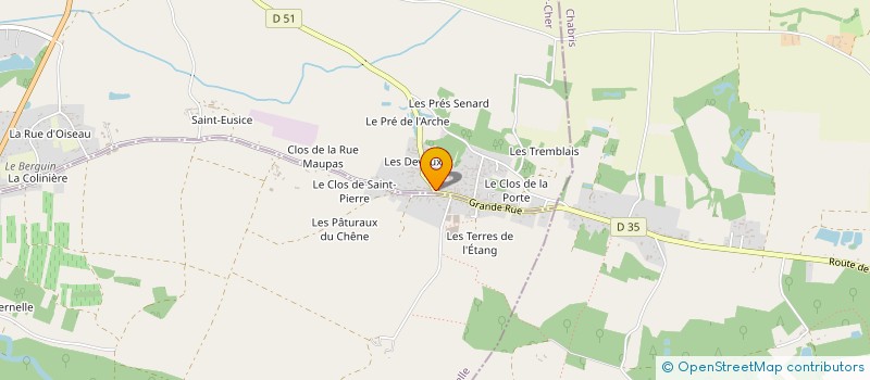 localisation de l'entreprise SCI LE BARDUCHER  SELLES-SUR-CHER