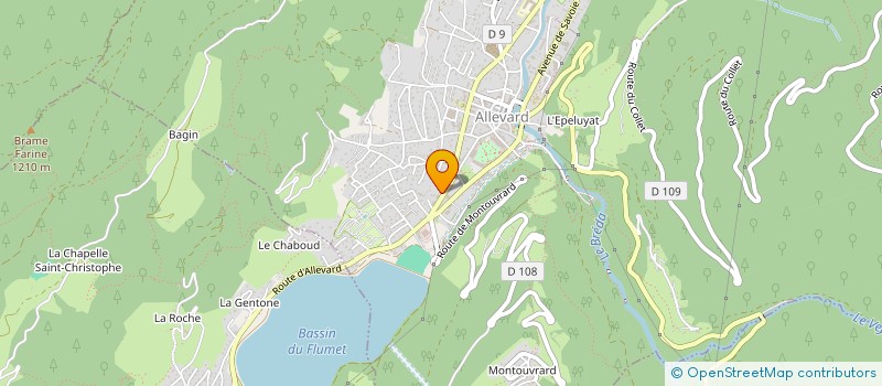 localisation de l'entreprise SCI LE BARIOZ  ALLEVARD