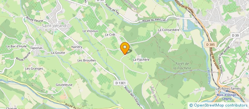 localisation de l'entreprise SCI LE BARON  SAINT VERAND