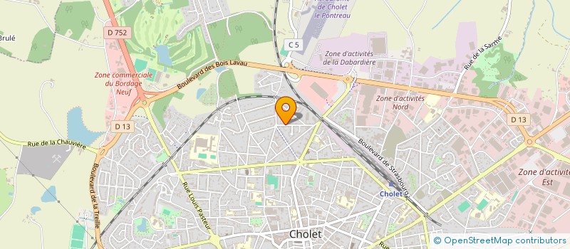 localisation de l'entreprise SCI LE BARON à CHOLET