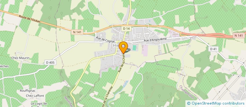 localisation de l'entreprise SCI LE BARON-VIELET  HIERSAC