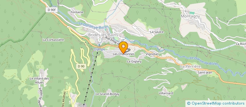 localisation de l'entreprise SCI LE BARRAGE à COURCHEVEL