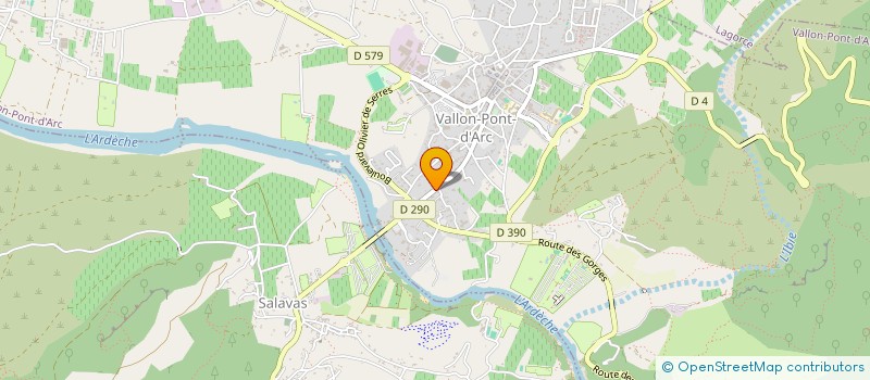 localisation de l'entreprise SCI LE BARRY à VALLON-PONT-D'ARC