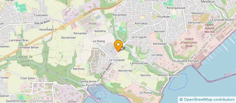 localisation de l'entreprise SCI LE BARS  BREST