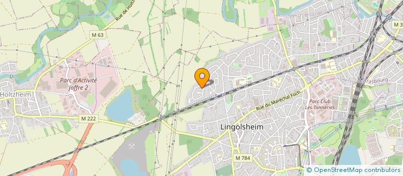 localisation de l'entreprise SCI LE BAS  LINGOLSHEIM