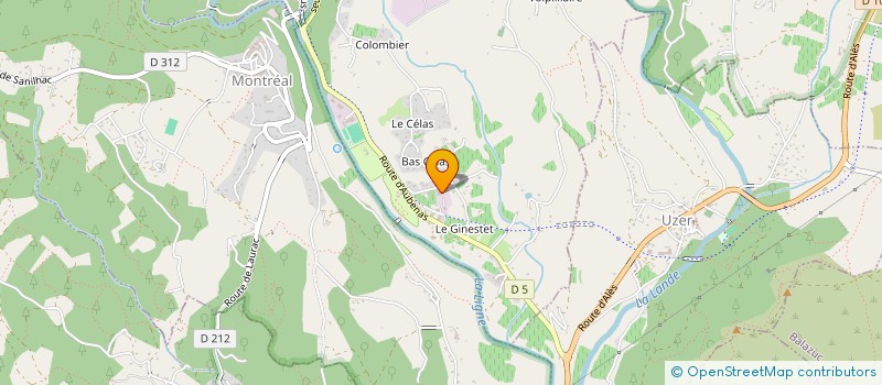 localisation de l'entreprise SCI LE BAS CELAS à LARGENTIERE