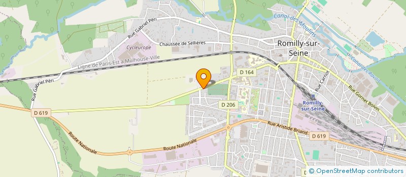 localisation de l'entreprise SCI LE BAS CLEMENT à ROMILLY-SUR-SEINE