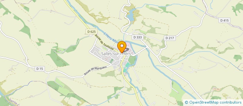 localisation de l'entreprise SCI LE BAS DE L'AISNE  SALLES-SUR-L'HERS