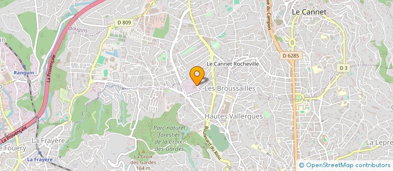 localisation de l'entreprise SCI LE BAS JAUNE à LE CANNET
