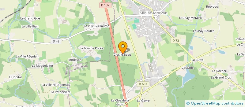 localisation de l'entreprise SCI LE BAS LIAGE  LE TRONCHET