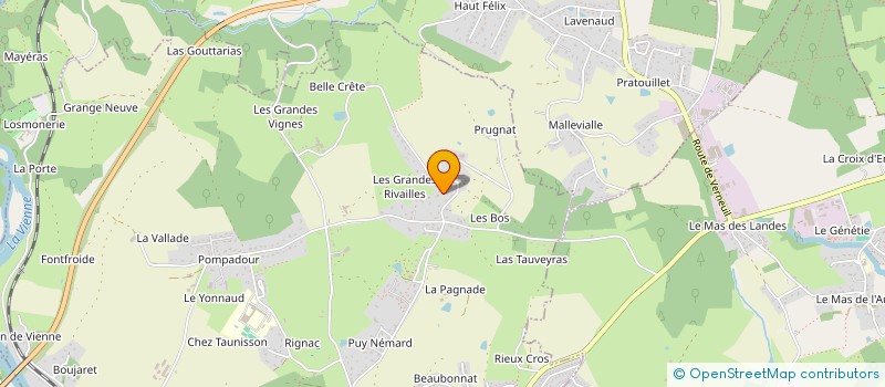 localisation de l'entreprise SCI LE BAS PUY DE MONT à AIXE-SUR-VIENNE