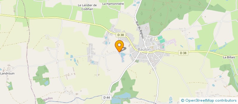 localisation de l'entreprise SCI LE BAS RUISSEAU  BAULON