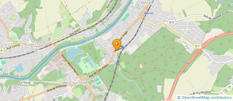 localisation de l'entreprise SCI LE BAS VAL MARY  MERIEL