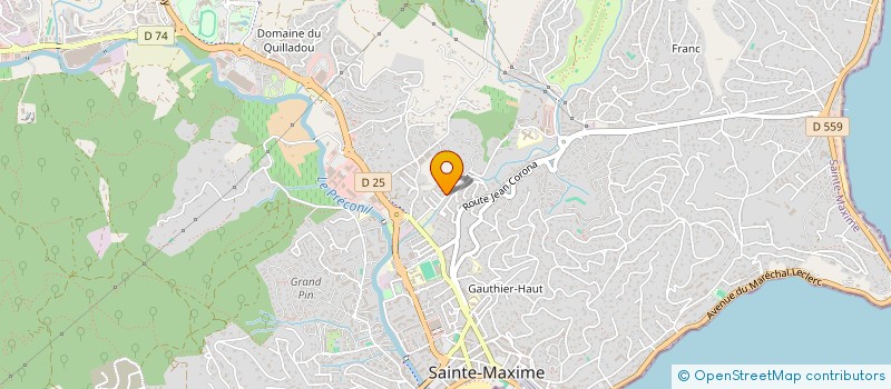localisation de l'entreprise SCI LE BASTIDON  SAINTE-MAXIME