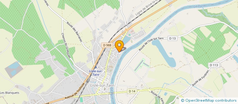 localisation de l'entreprise SCI LE BASTIDOU DU LAC à LISLE-SUR-TARN